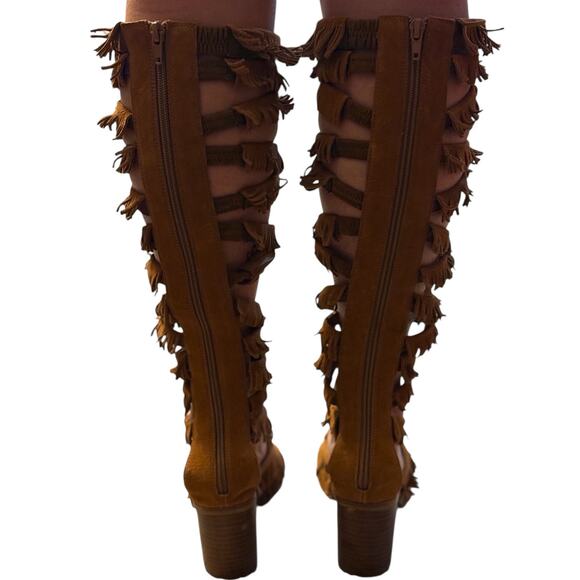 Jeffrey Campbell Enyo Fringe Gladiator Sandal‎ Size 7.5 - Picture 4 of 10